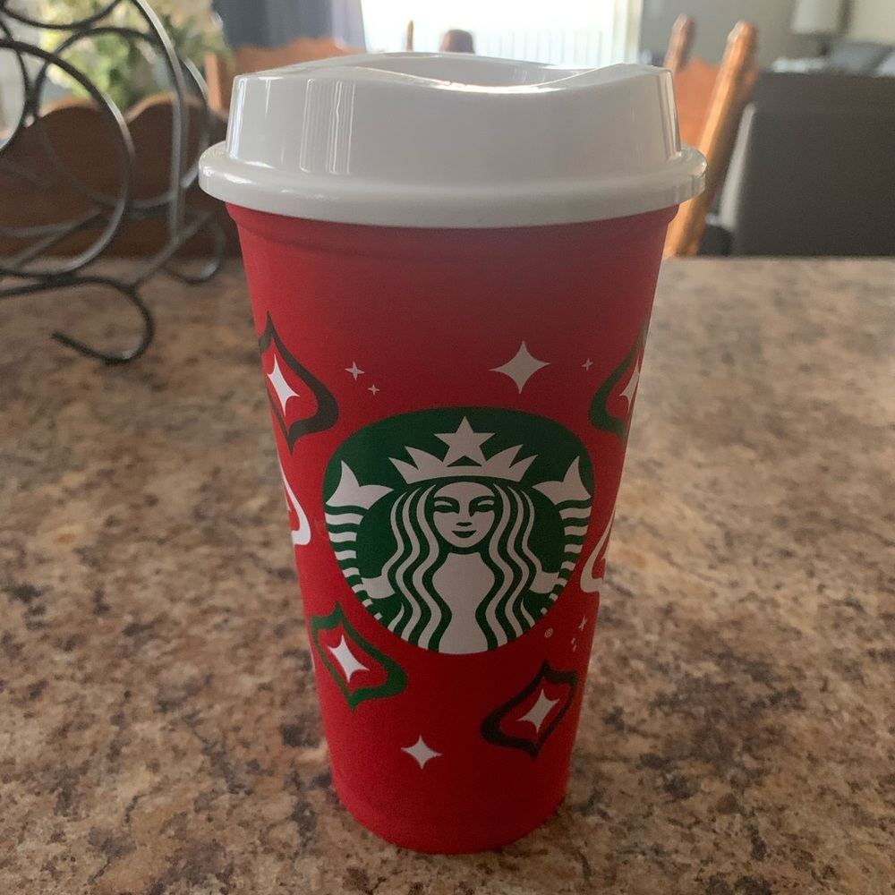 NWOT Starbucks Holiday 2024 Reusable Red Hot 16 Oz Cup Collectible Day